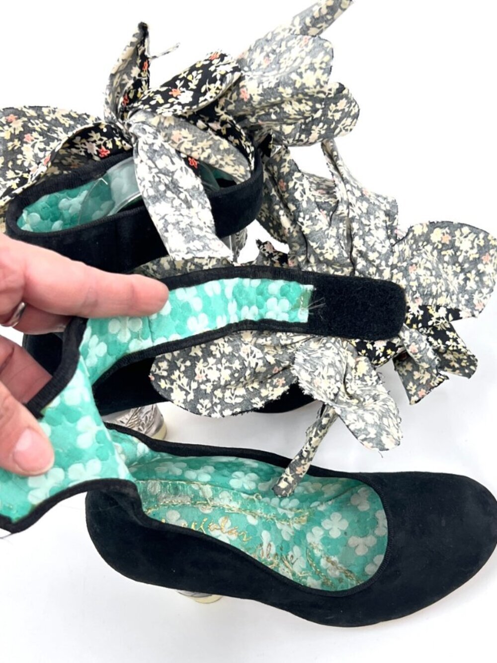 Iregular Choice 3D Flower Heel Pump Shoes - Picture 3 of 5